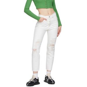 Levi’s White 501 Original Cropped Jeans